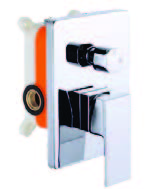 Concealed Square shower faucet Triple Function