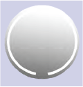LED Mirror White Round