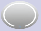 LED Mirror White Oval