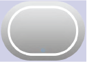 LED Mirror White Oval